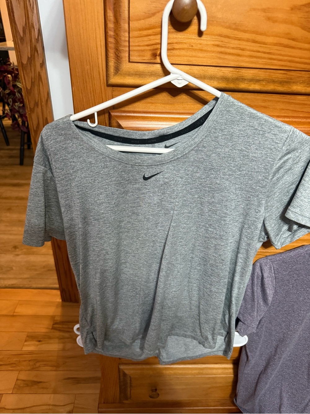 Nike Gray Heather Short-Sleeve Performance Tee
